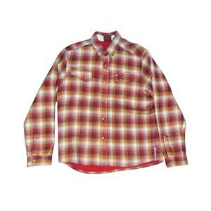 Vintage Quiksilver QuickJean Mens Flannel Jacket Plaid Shacket Size Large 90s